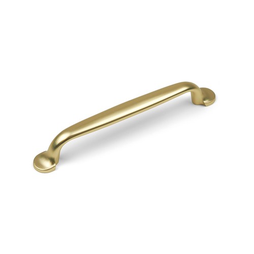 Satin brass cabinet handle - brass,