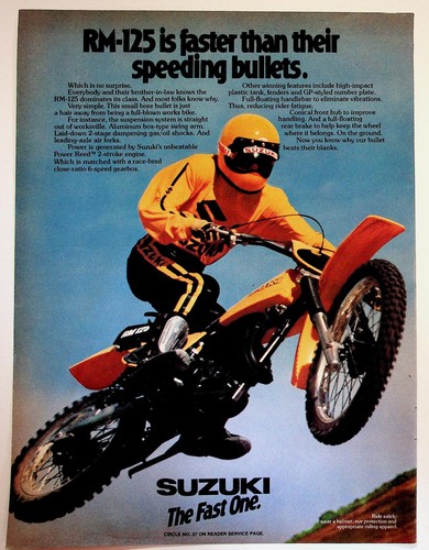 Suzuki 125 motocross dirt - rm-125,