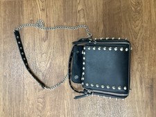 Black Studded Cross Over Bag From Zara
