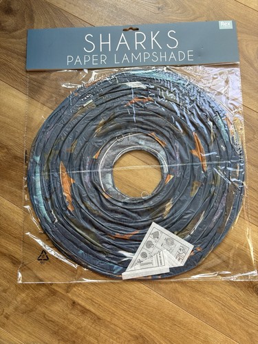 Sharks paper lampshade - sharks,