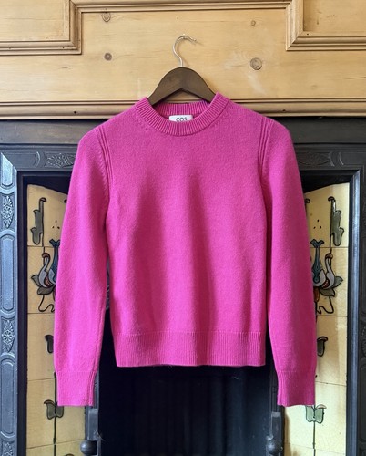 Cos deep pink cashmere jumper - deep,
