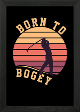Golf Golf Clubs Golfer Framed