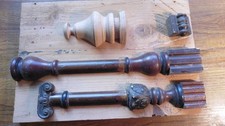 Vienna Clock Finials, Woodturnings. Old & new.Door Columns.Clock Parts.s