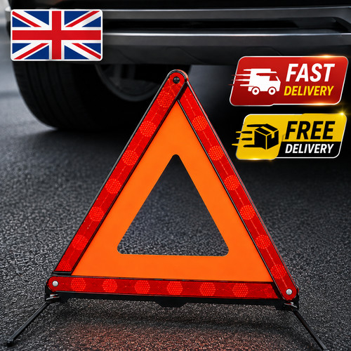 Large warning car triangle - warning,