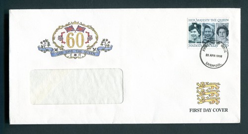 1986 60th birthday qeii fdc - qeii,