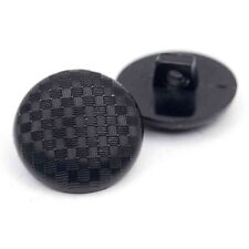 BLACK CHEQUERED SHANK BUTTONS