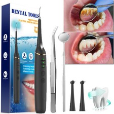 Electric Dental Scaler Tartar Plaque Calculus Remover Teeth Stains Cleaner Tool