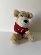 Large Playful Pals DEXTER DOG Teddy Bear Hug Me Red Jumper Puppy Toy Plush