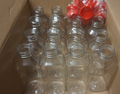Empty plastic bottles with - 15,