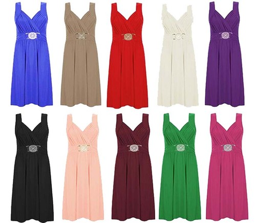 Womens buckle dress short - buckle,