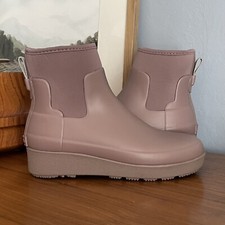 HUNTER Rain Wedge Chelsea Boot