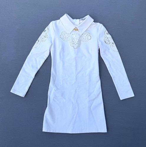 Blumarine white collared long - blumarine,