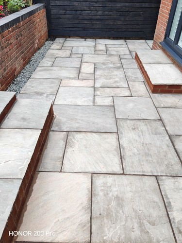 Grey indian stone paving - grey,