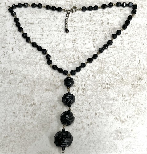 Victorian whitby jet - whitby, carved