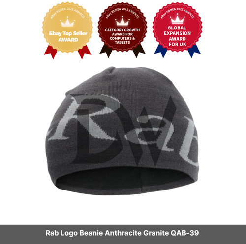 Rab logo beanie anthracite - rab,