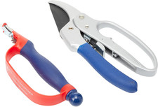 CUTTINGSET1 Ratchet Anvil Secateurs and Blade Sharpener Set