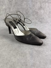 Stuart Weitzman Women's Shoes Sling back Metallic / Grey Taupe Size 6 - 6.5