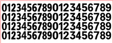 Decals Decals Numbers 15mm