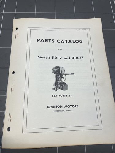 Vintage parts catalog - catalog, johnson