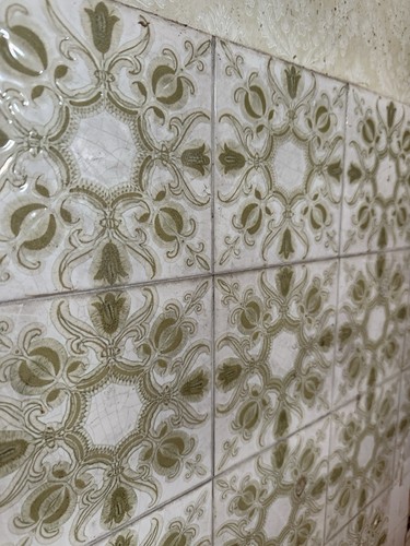 Antique ceramic tile vintage - tile,