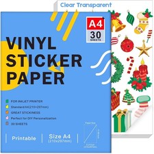 Printable Clear Vinyl Sticker