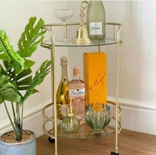Drinks Trolley with Glass
