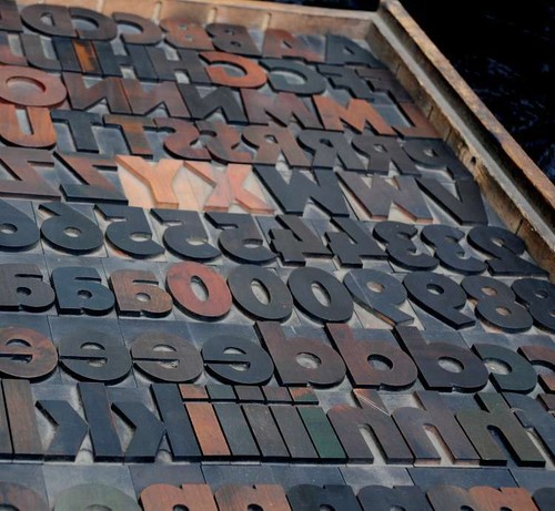 Letterpress wood printing - letterpress,