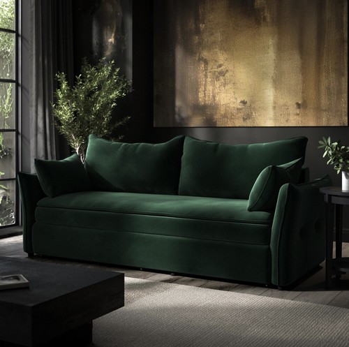 Sofa bed seater velvet - sofa,