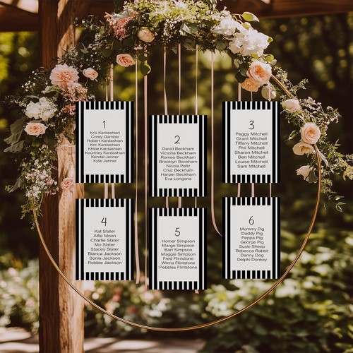 Individual wedding table - individual, plan