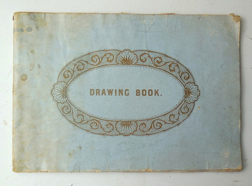 Antique c19th victorian album - antique,