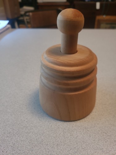 Vintage wood butter mold stamp - butter,
