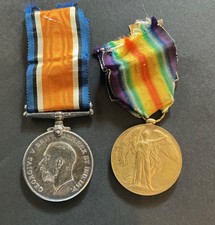 WW1 Officers Medal Pair to