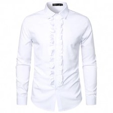 Men dress shirt - men's, ruffle