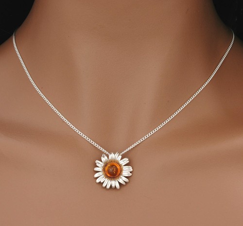 Sterling silver natural amber - sterling,