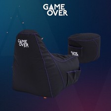 Game Over Purple Bean Bag