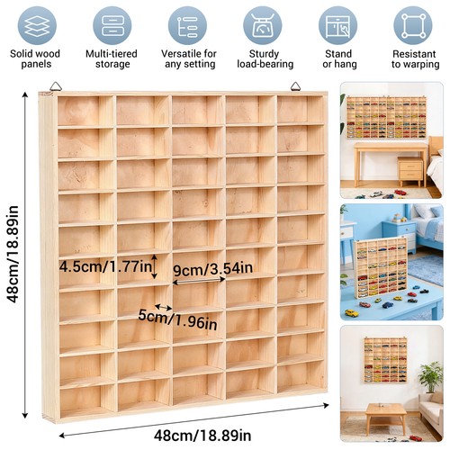 Wooden display case for - wooden, 1/64