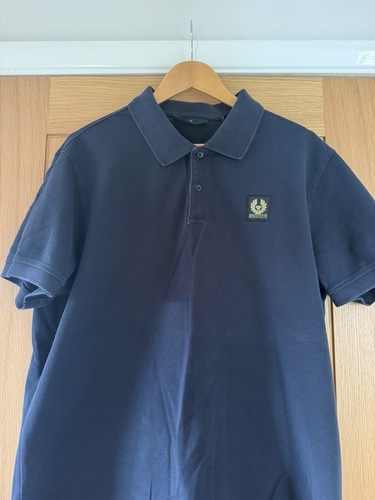 Belstaff cotton polo dark ink - cotton,