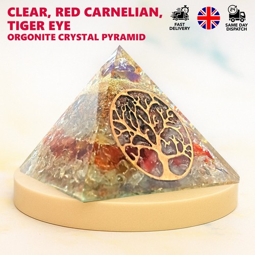 Healing crystal pyramid - healing, resin