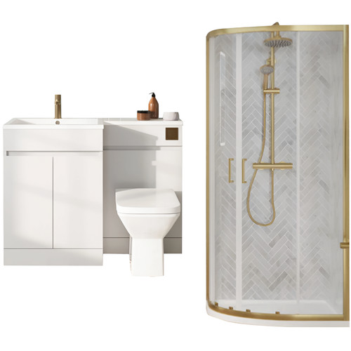 Elysian brushed brass offset - brushed,
