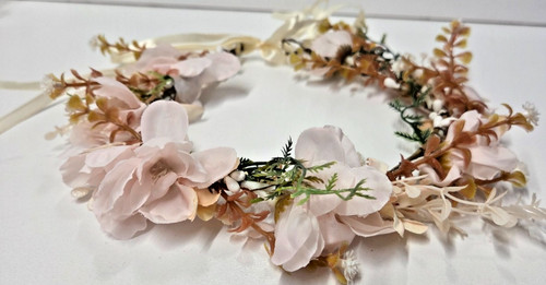 Floral headband halo crown - floral,
