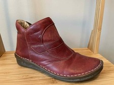 Pikolinos Spanish Red Leather Detailed  Ankle Boots Size 4 / 37