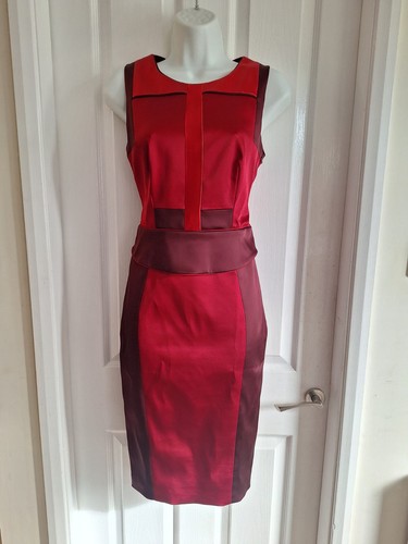 Karen millen red - satin, pencil