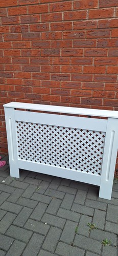 White mdf wooden radiator - white,