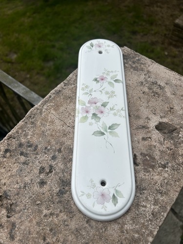 Vintage white ceramic door - white,