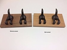 Wooden wall dog lead & coat