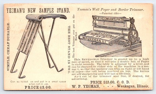 1880s yeoman waukegan - w.p., il