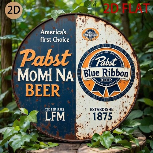 Vintage 8x8 tin - tin, pabst