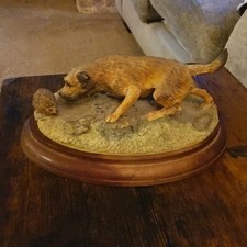 Border Fine Arts Border Terrier & Hedgehog 066 by David Geenty RARE Issued 1981