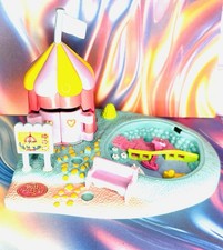 Bluebird 1996 Polly Pocket Fairground Rocket Ride Playset INCOMPLETE