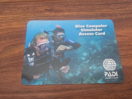 Padi dive computer simulator - dive,